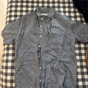 Uniqlo Black and White Gingham Shirt